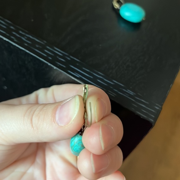 Beautiful turquoise earrings - Picture 4 of 4
